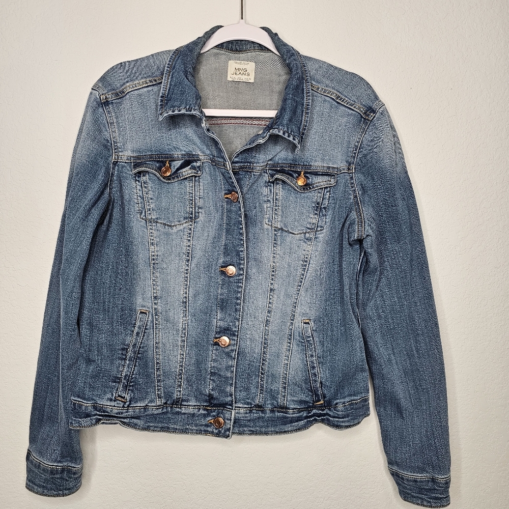 MNG By MANGO Denim Jacket Large